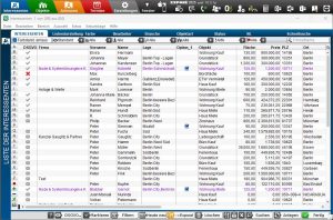 Interessentenliste in Expose X